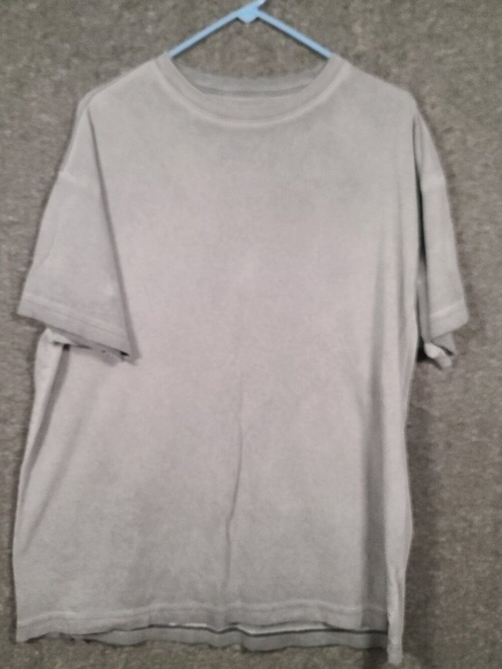 PINK By Victoria's Secret Women's Gray Short Sleeve Over Sized T Shirt One Size